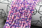 4mm multicolored heishi beads for bracelets and DIY jewelry