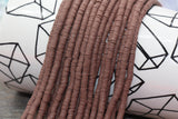 4mm chocolate heishi beads for bracelets and DIY jewelry