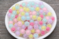 10mm Matte Multicolor Double Wall Acrylic Gumball Beads
