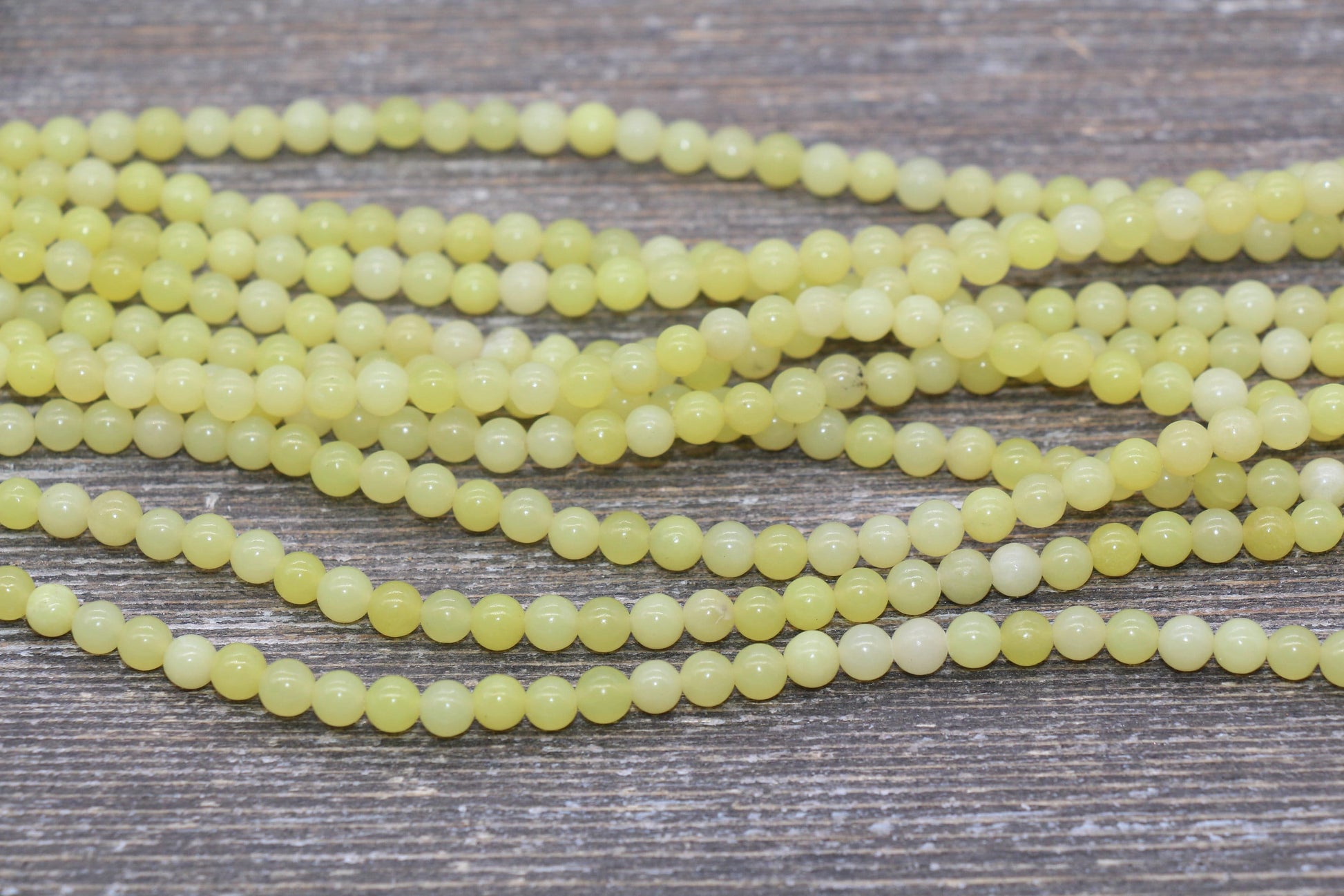 lemon jade beads, stone beads for bracelets image 2