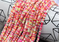 4mm multicolored heishi beads for bracelets and DIY jewelry