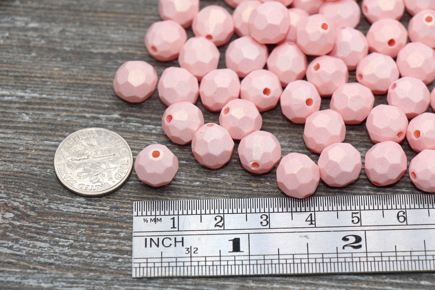 10mm Pink Shimmer Faceted Beads, Pink Acrylic Faceted Beads, Bubblegum Beads, Chunky Beads, Shimmer Beads, Gumball Beads #1791 - Yourdiysupply