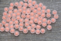8mm Matte Peach Double Wall Acrylic Gumball Beads