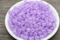 8mm Light Purple Crackle Acrylic Gumball Beads