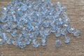 8mm Blue Transparent Faceted Acrylic Beads