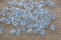 10mm Blue Transparent Faceted Acrylic Beads