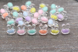 Mix Bunny Beads, Multicolor Bunny Beads, Chunky Acrylic Beads, Bracelet Making Jewelry Finding #1898