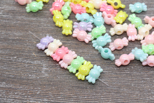 Iridescent Candy Beads, Multicolor AB Candy Beads, Candy Chunky Acrylic Beads, Bracelet Making Jewelry Finding #1902