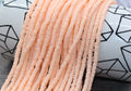 4mm pale peach heishi beads for bracelets and DIY jewelry