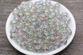 10mm AB Glitter Acrylic Gumball Beads