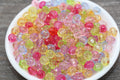 8mm Multicolor Transparent Faceted Acrylic Beads