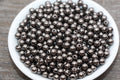6mm Gunmetal Faux Pearl Acrylic Beads