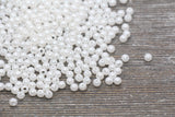 4mm White Faux Pearl Acrylic Beads