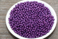 4mm Purple Faux Pearl Acrylic Beads