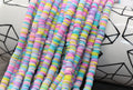 6mm multicolored heishi beads for bracelets and DIY jewelry