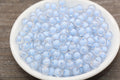 8mm Blue Double Wall Acrylic Gumball Beads