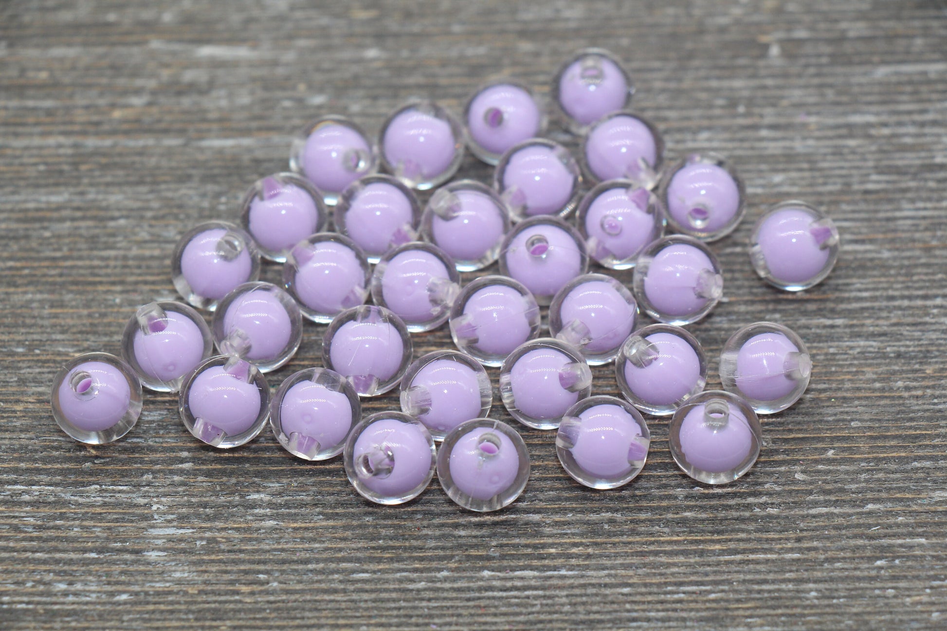 10mm Light Purple Round Beads, Purple Acrylic Round Gumball Beads, Bubblegum Beads, Chunky Beads, Plastic Round Bead #1918