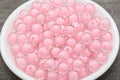 10mm Pink Double Wall Acrylic Gumball Beads
