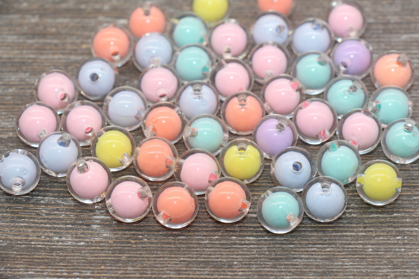 12mm Multicolor Round Beads, Mix Color Acrylic Round Gumball Beads, Bubblegum Beads, Chunky Beads, Plastic Round Bead #1924