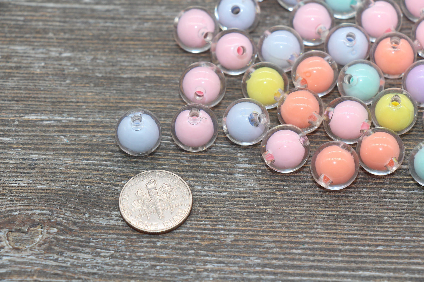 12mm Multicolor Round Beads, Mix Color Acrylic Round Gumball Beads, Bubblegum Beads, Chunky Beads, Plastic Round Bead #1924