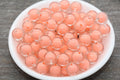 12mm Peach Double Wall Acrylic Gumball Beads