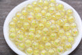 10mm AB Yellow for Jewelry Double Wall Acrylic Gumball Beads