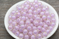 10mm AB Light Purple Double Wall Acrylic Gumball Beads