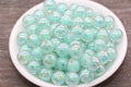 12mm AB Mint Green Double Wall Acrylic Gumball Beads