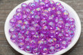 10mm Lavender AB Purple Acrylic Gumball Beads