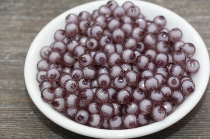 8mm Gray Faceted Beads, Round Faceted Acrylic Loose Beads, Bubblegum Beads, Chunky Beads, Bracelet Gumball Beads #1987