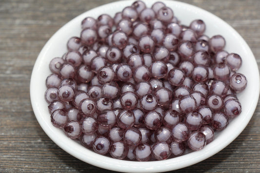8mm Gray Faceted Beads, Round Faceted Acrylic Loose Beads, Bubblegum Beads, Chunky Beads, Bracelet Gumball Beads #1987