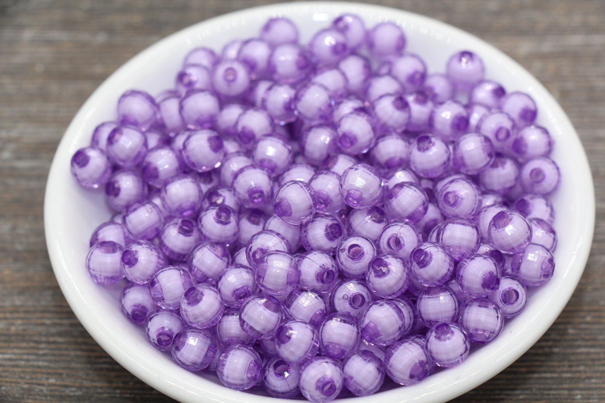 8mm Light Purple Faceted Beads, Round Faceted Acrylic Loose Beads, Bubblegum Beads, Chunky Beads, Bracelet Gumball Beads #2000