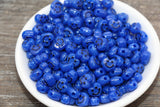 Royal Blue Heart Smiley Face Beads, Heart Shape Smiley Face Beads, Cute Smiling Face Beads, Happy Face Beads, Craft Bracelet Beads #2025