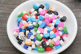 9mm mushroom polymer clay beads, food clay charms for bracelets 2