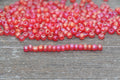 4mm 6/0 matte pink AB glass seed beads for bracelets