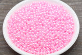 4mm Pink Faux Pearl Beads, Pink Faux Pearl Gumball Beads, Imitation Pearl Beads, Chunky Beads, Smooth Plastic Round Beads #2046