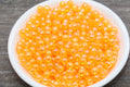 6mm Orange AB Acrylic Gumball Beads