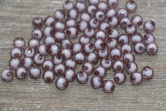 8mm Gray Faceted Beads, Round Faceted Acrylic Loose Beads, Bubblegum Beads, Chunky Beads, Bracelet Gumball Beads #1987
