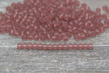 4mm 6/0 frosted transparent glass seed beads for bracelets
