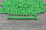 4mm 6/0 frosted green glass seed beads for bracelets