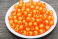 10mm Orange Faceted Acrylic Beads