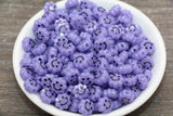 Purple Smiley Face Beads, Cloud Shape Smiley Face Beads, Cute Smiling Face Beads, Happy Face Beads, Craft Bracelet Beads #2036