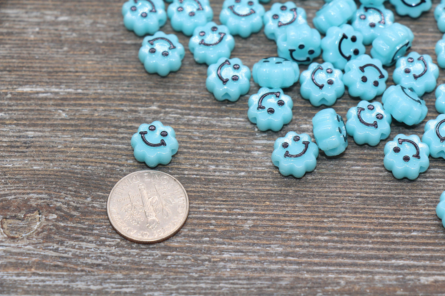 Light Blue Smiley Face Beads, Cloud Shape Smiley Face Beads, Cute Smiling Face Beads, Happy Face Beads, Craft Bracelet Beads #2037