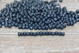 Glass Seed Beads, 4mm 6/0 Glass Round Seed Beads, Deep Navy Blue Opaque Seed Beads, Rocailles Beads, Beading Supplies #1625