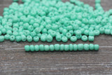 4mm 6/0 mint opaque glass seed beads for bracelets