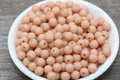 8mm Matte Dusty Peach Acrylic Gumball Beads