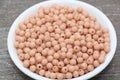6mm Matte Dusty Peach Acrylic Gumball Beads