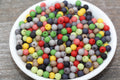 6mm Matte Multicolor Acrylic Gumball Beads