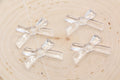 34 x 20mm Transparent Acrylic Bow Beads