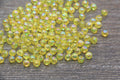 6mm Yellow AB Acrylic Spacer Beads